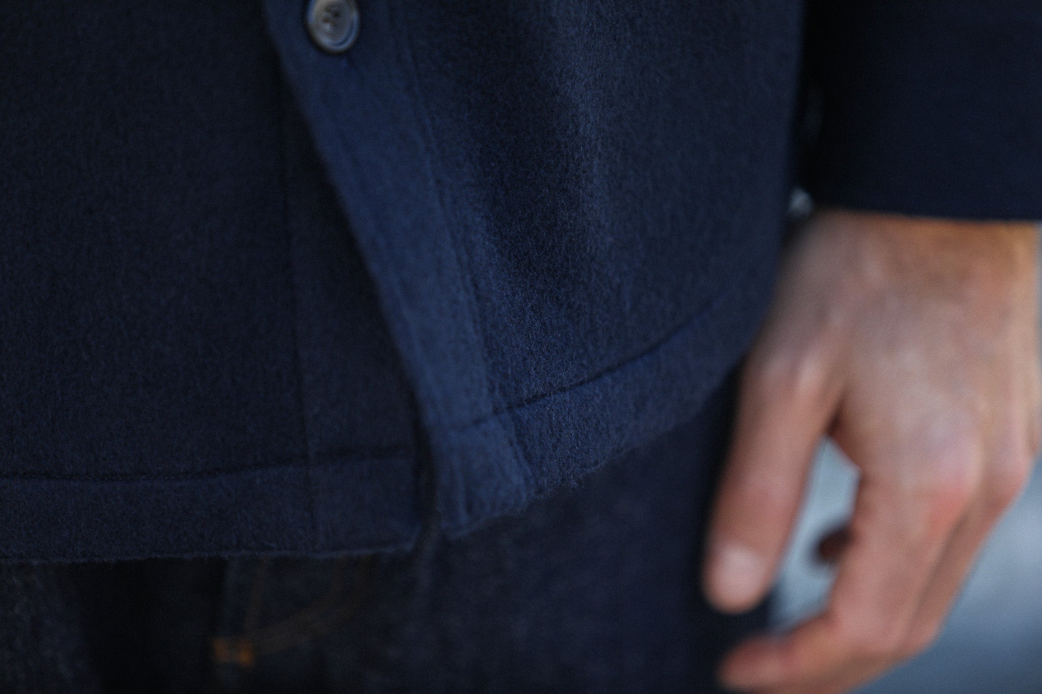 Surchemise Laine Lambswool Navy