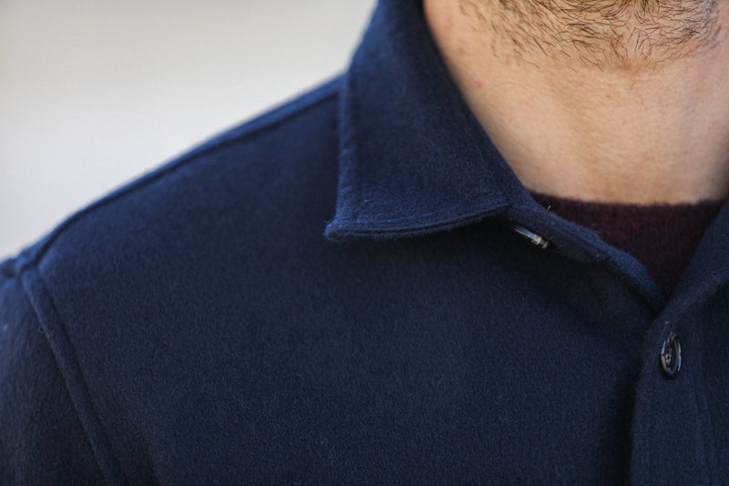 Surchemise Laine Lambswool Navy