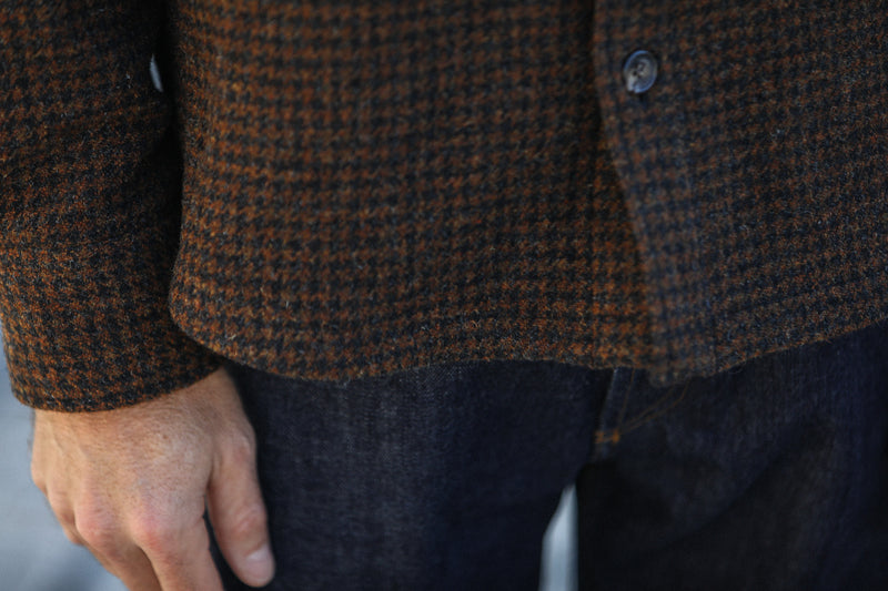 Surchemise Laine Pied Poule Brown & Black