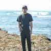 Chino Militaire Double Pince Lin Navy - Comfort Fit
