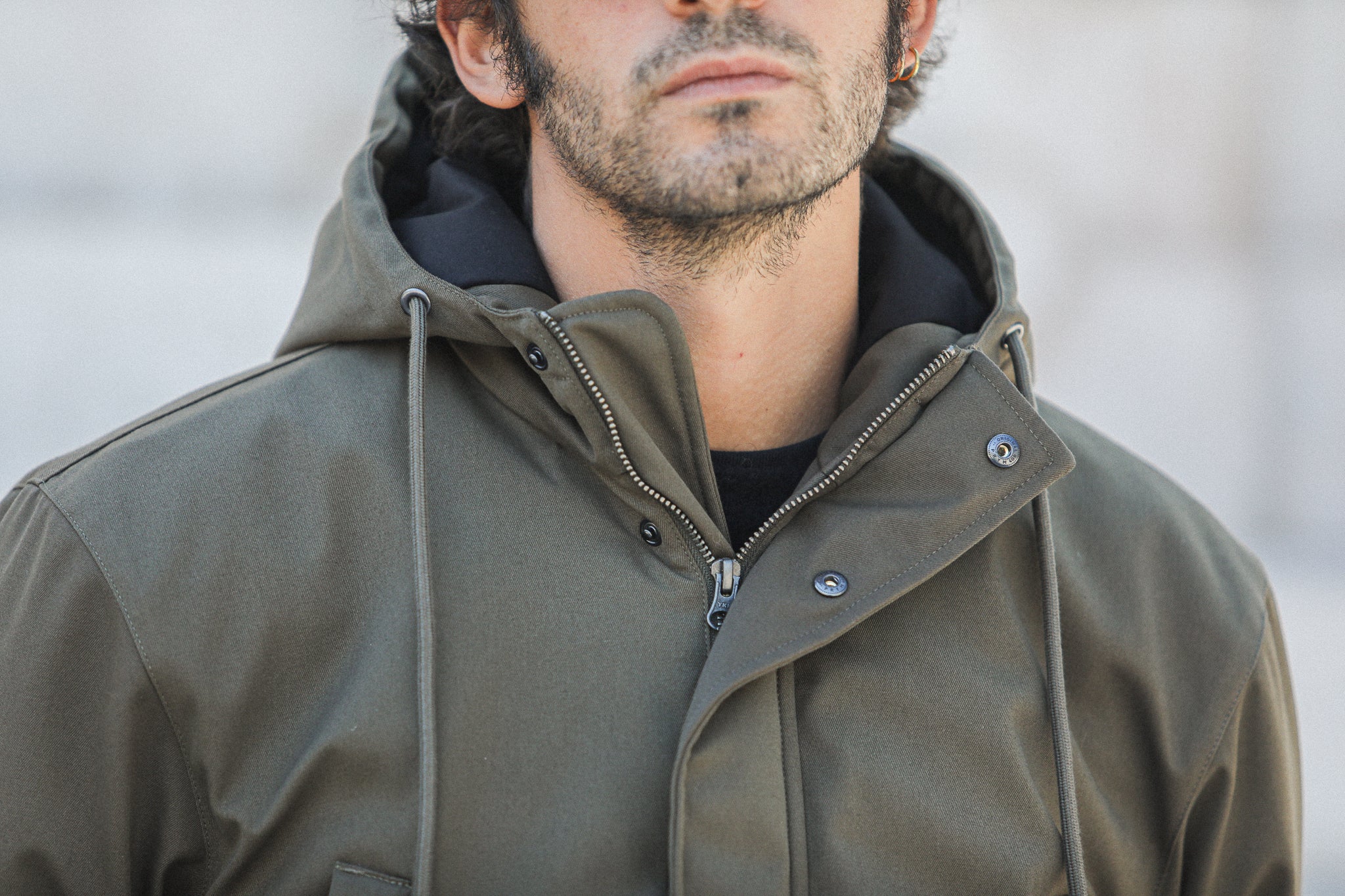 Parka Hiver Imperméable Khaki - Isolation Primaloft