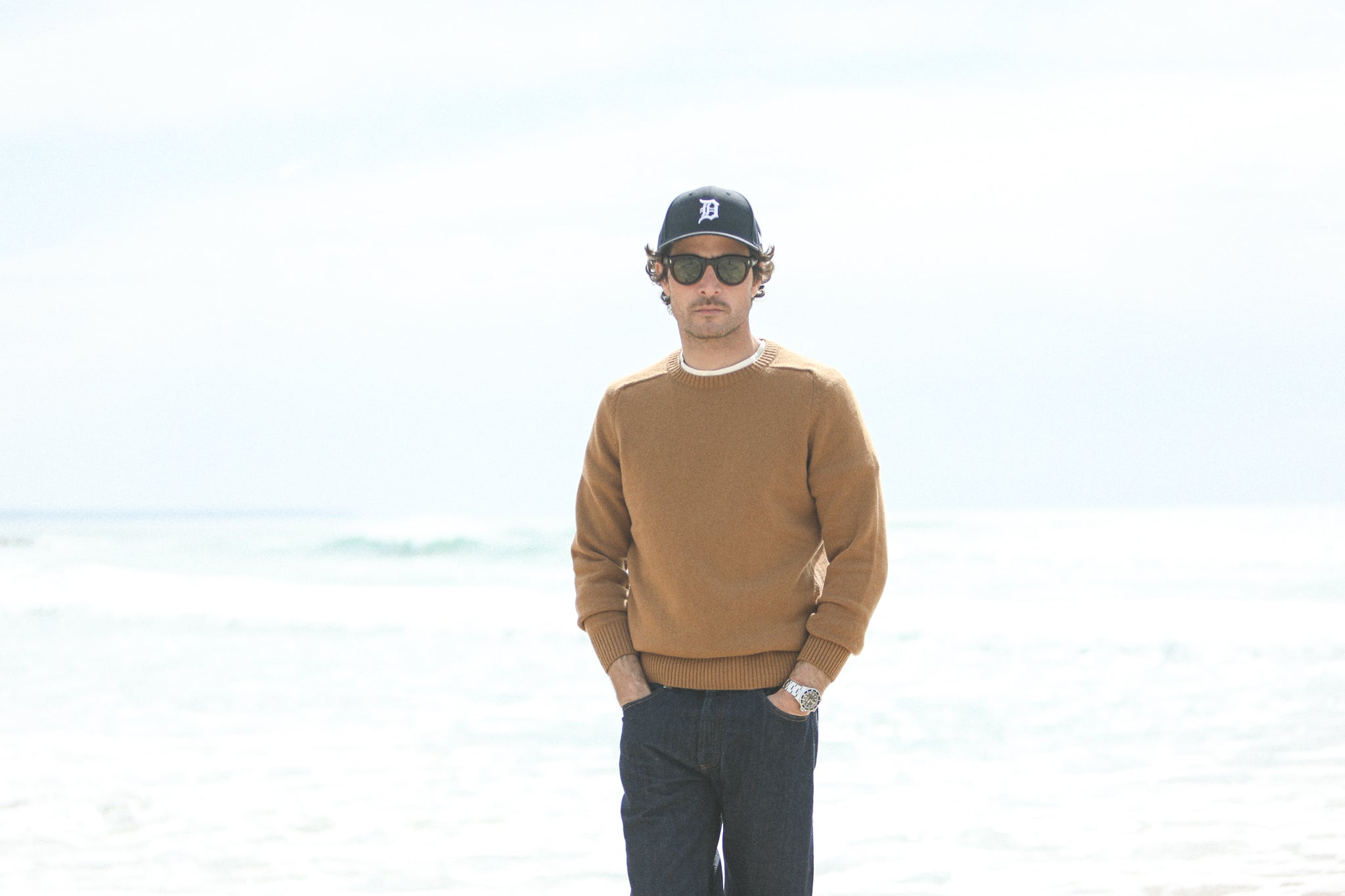 Pull Col Rond Lambswool Camel