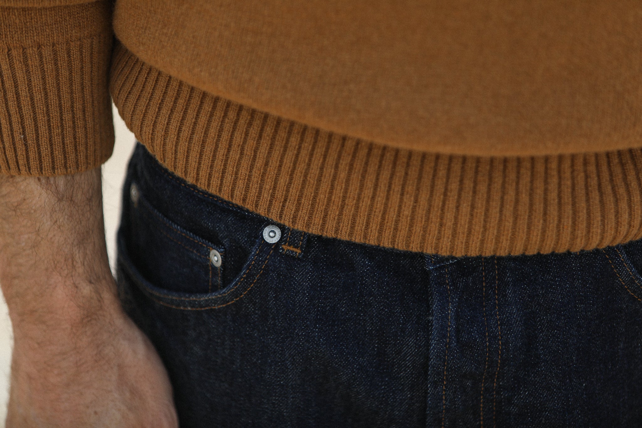 Pull Col Rond Lambswool Camel