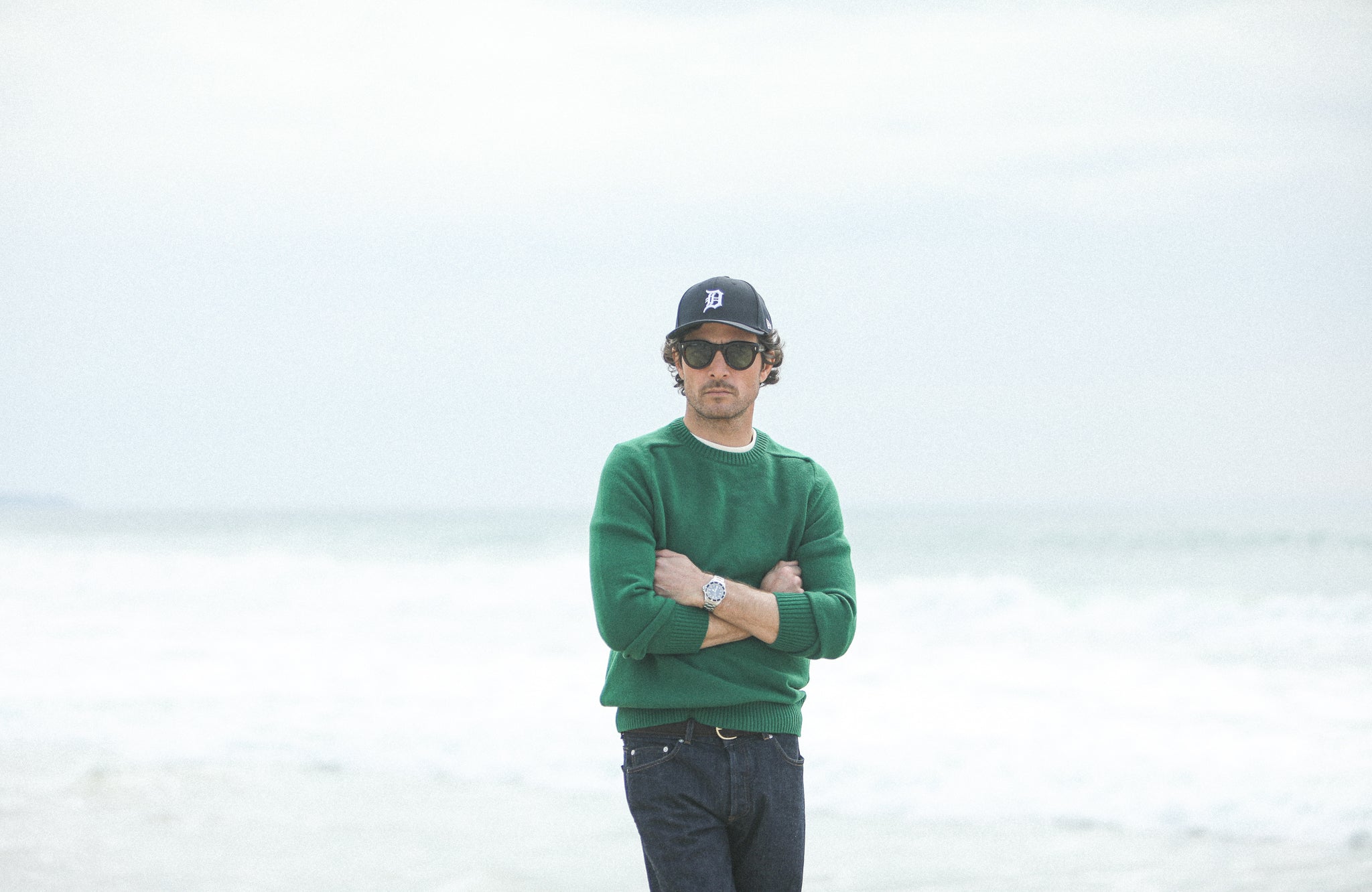 Pull Col Rond Lambswool Vert