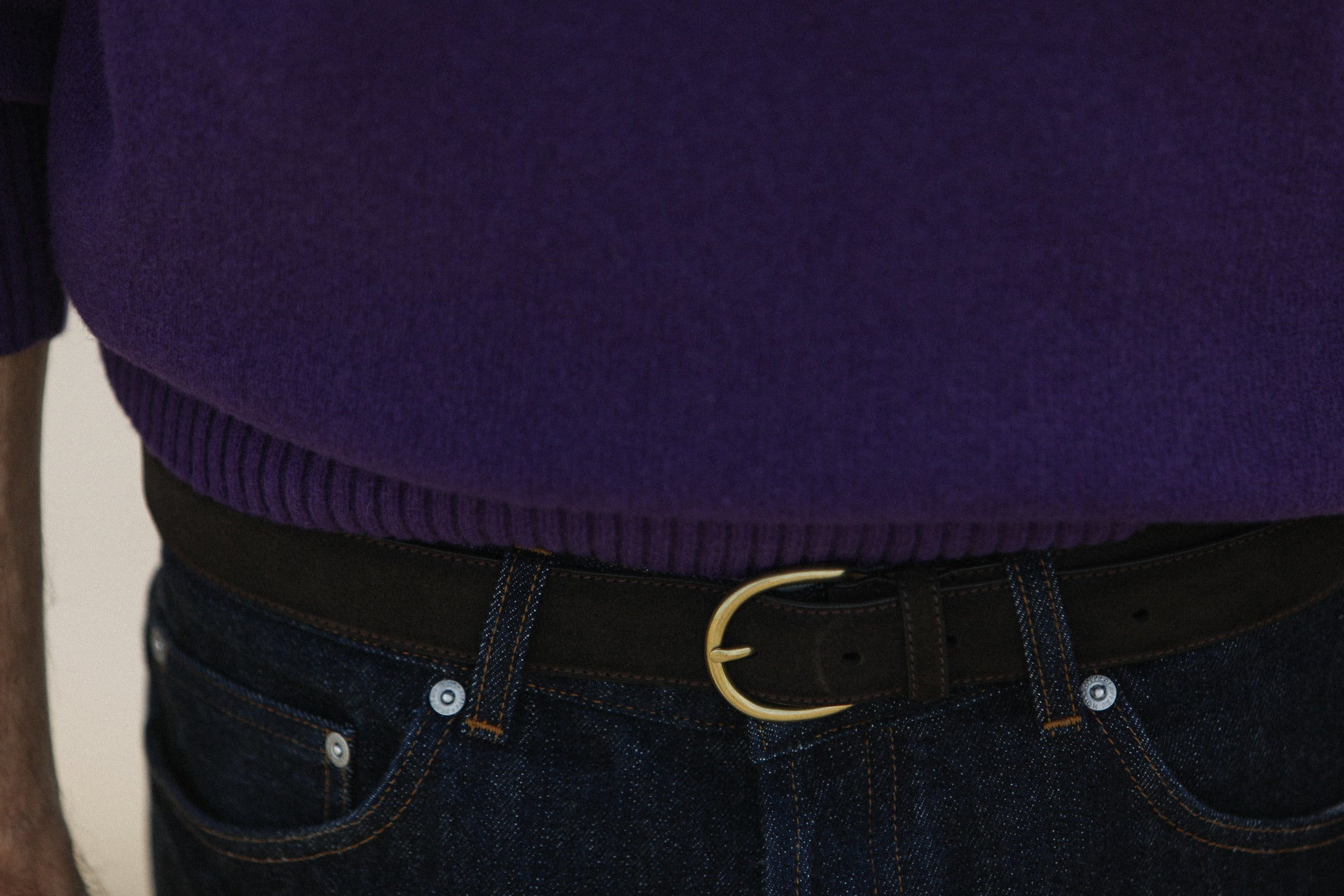 Pull Col Rond Lambswool Violet