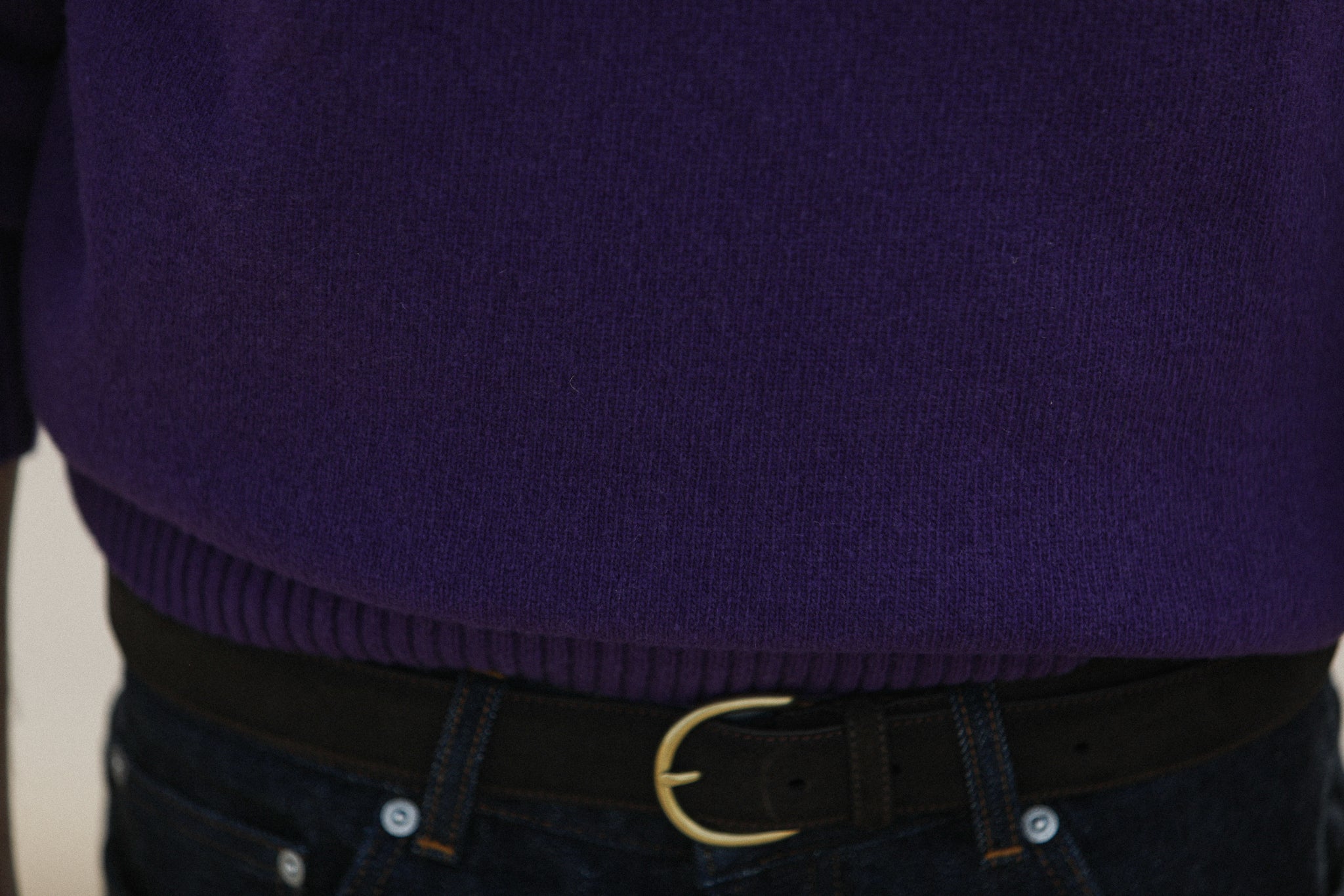 Pull Col Rond Lambswool Violet