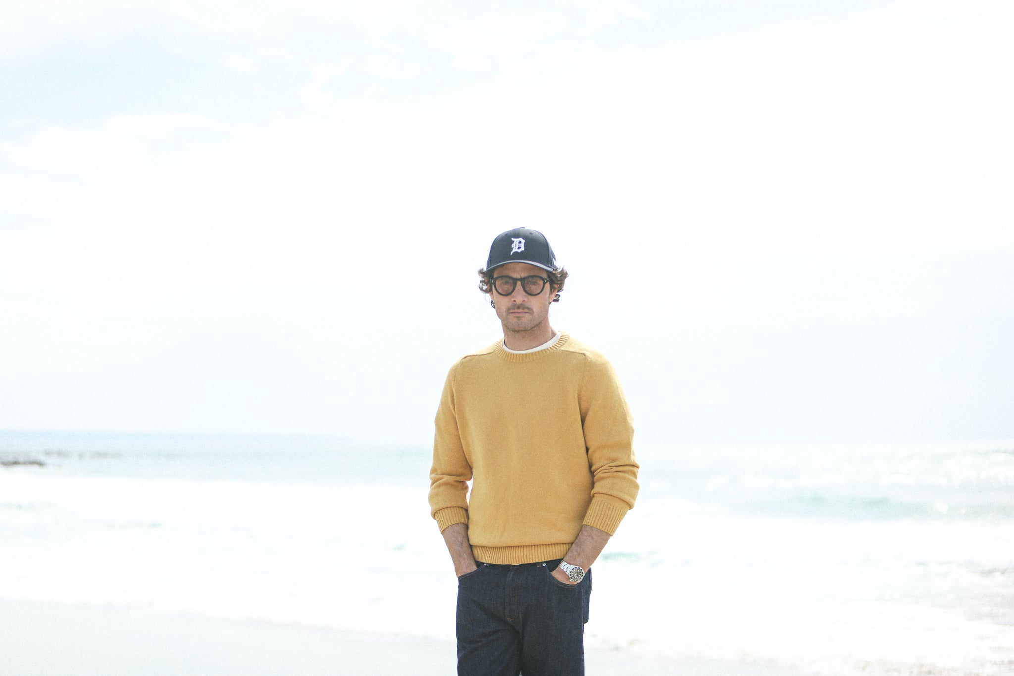 Pull Col Rond Lambswool Yellow