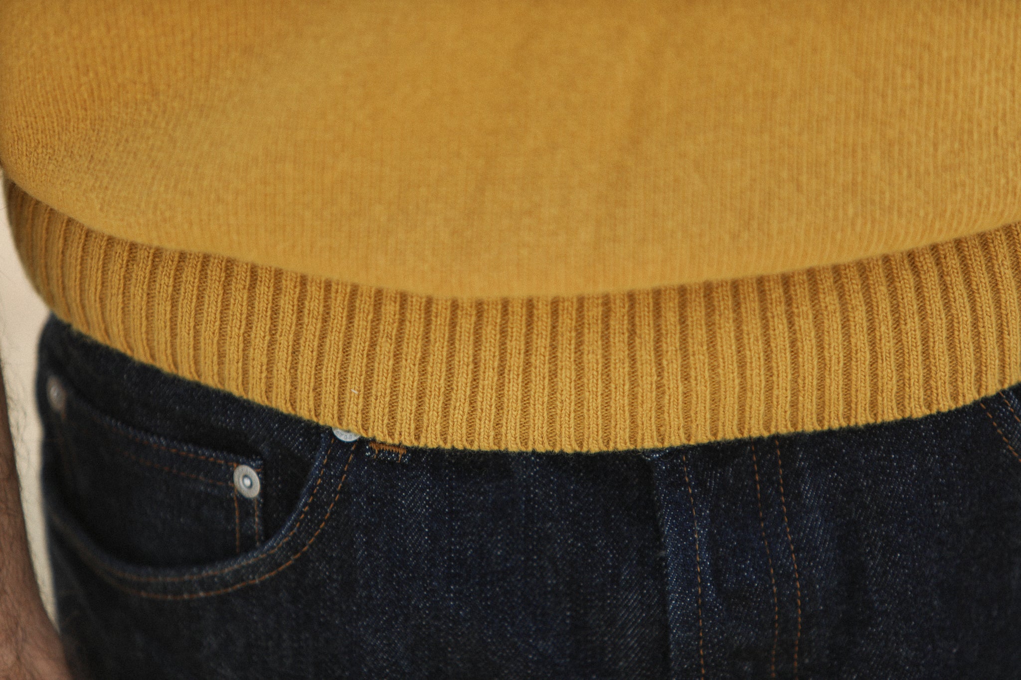 Pull Col Rond Lambswool Yellow