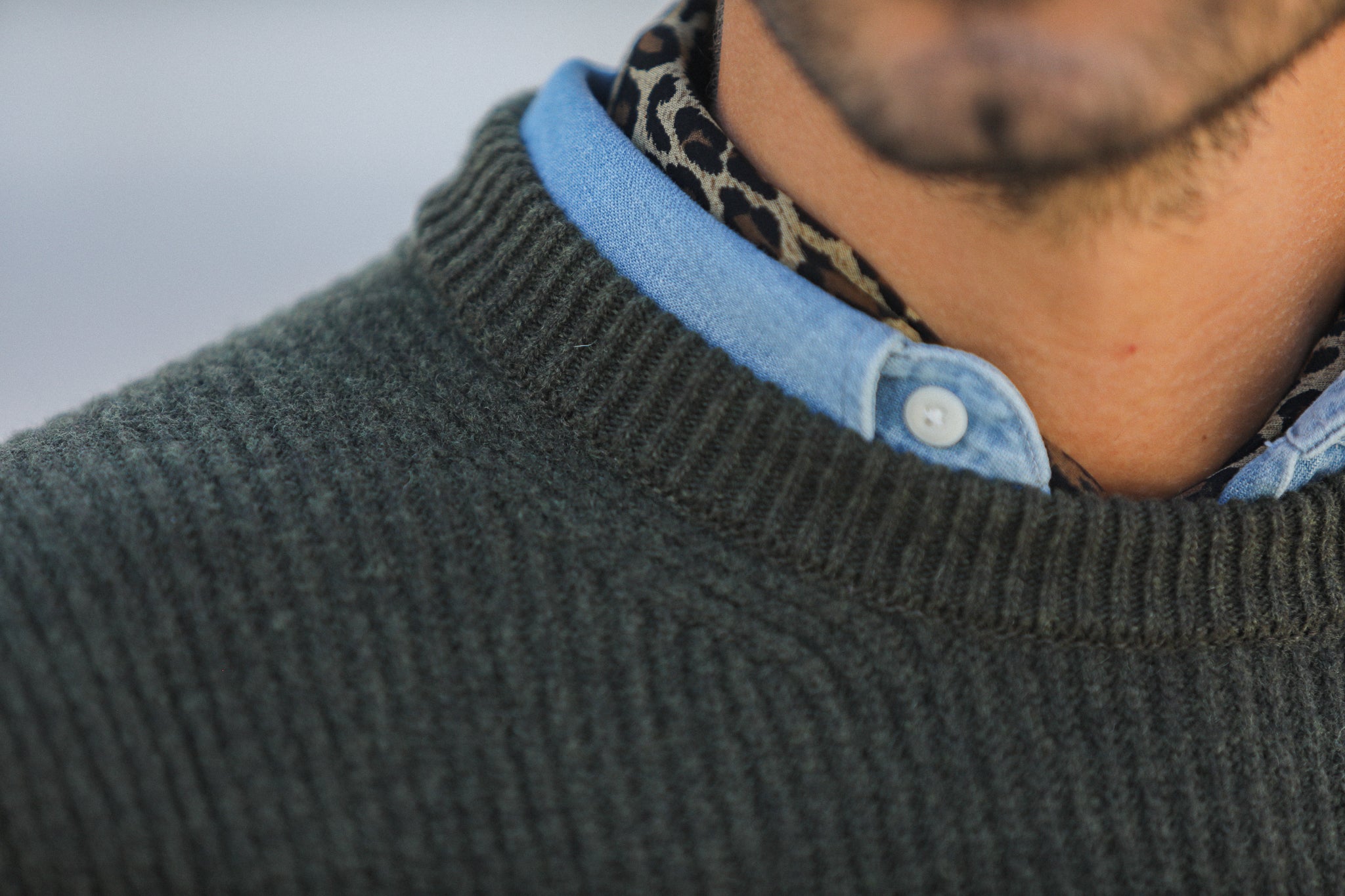 Pull Militaire Lambswool Khaki