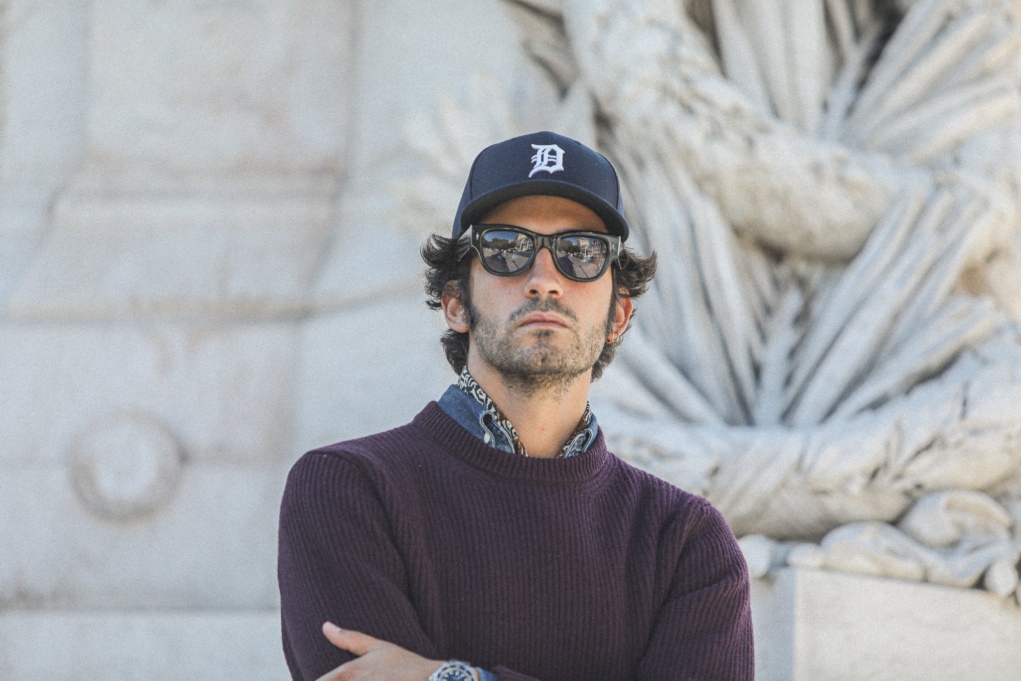 Pull Militaire Lambswool - Purple