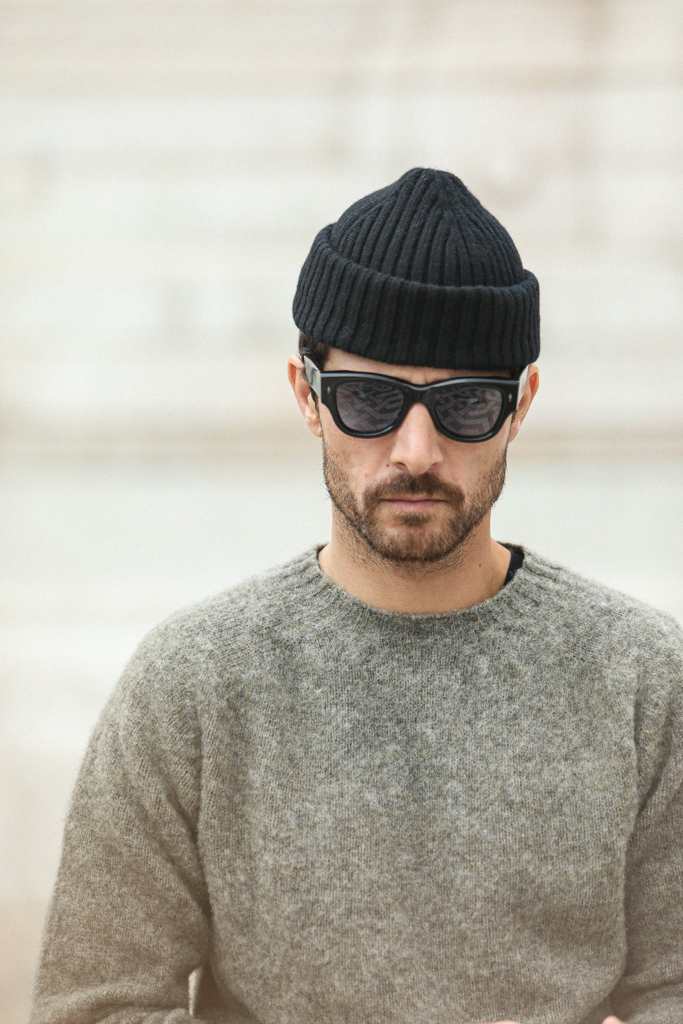 Pull Shetland "Shaggy" - Gris