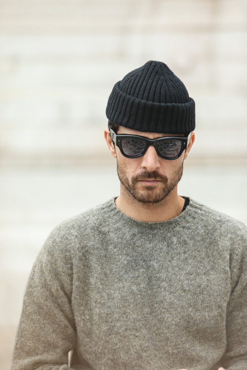 Pull Shetland "Shaggy" - Gris