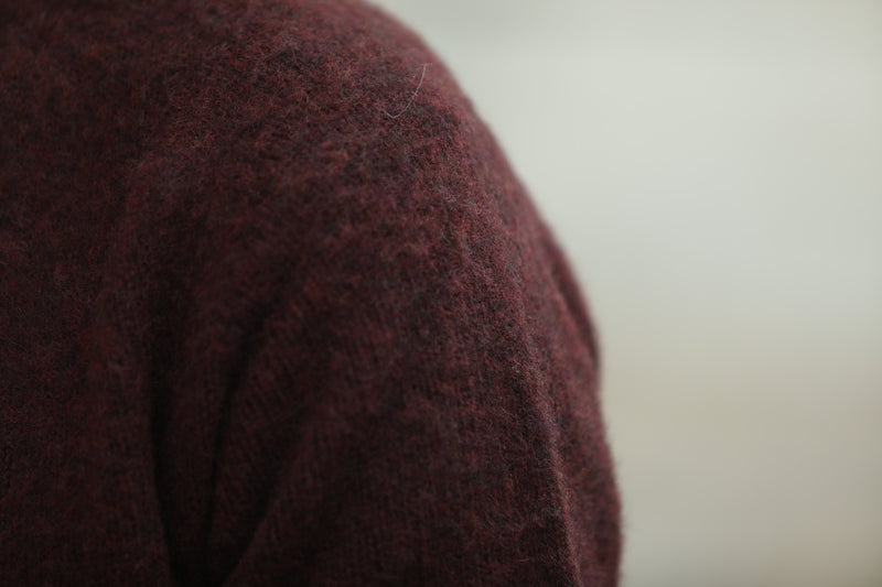 Pull Shetland "Shaggy" Purple