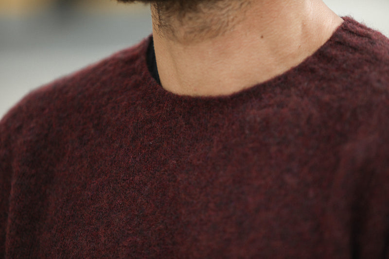 Pull Shetland "Shaggy" Purple