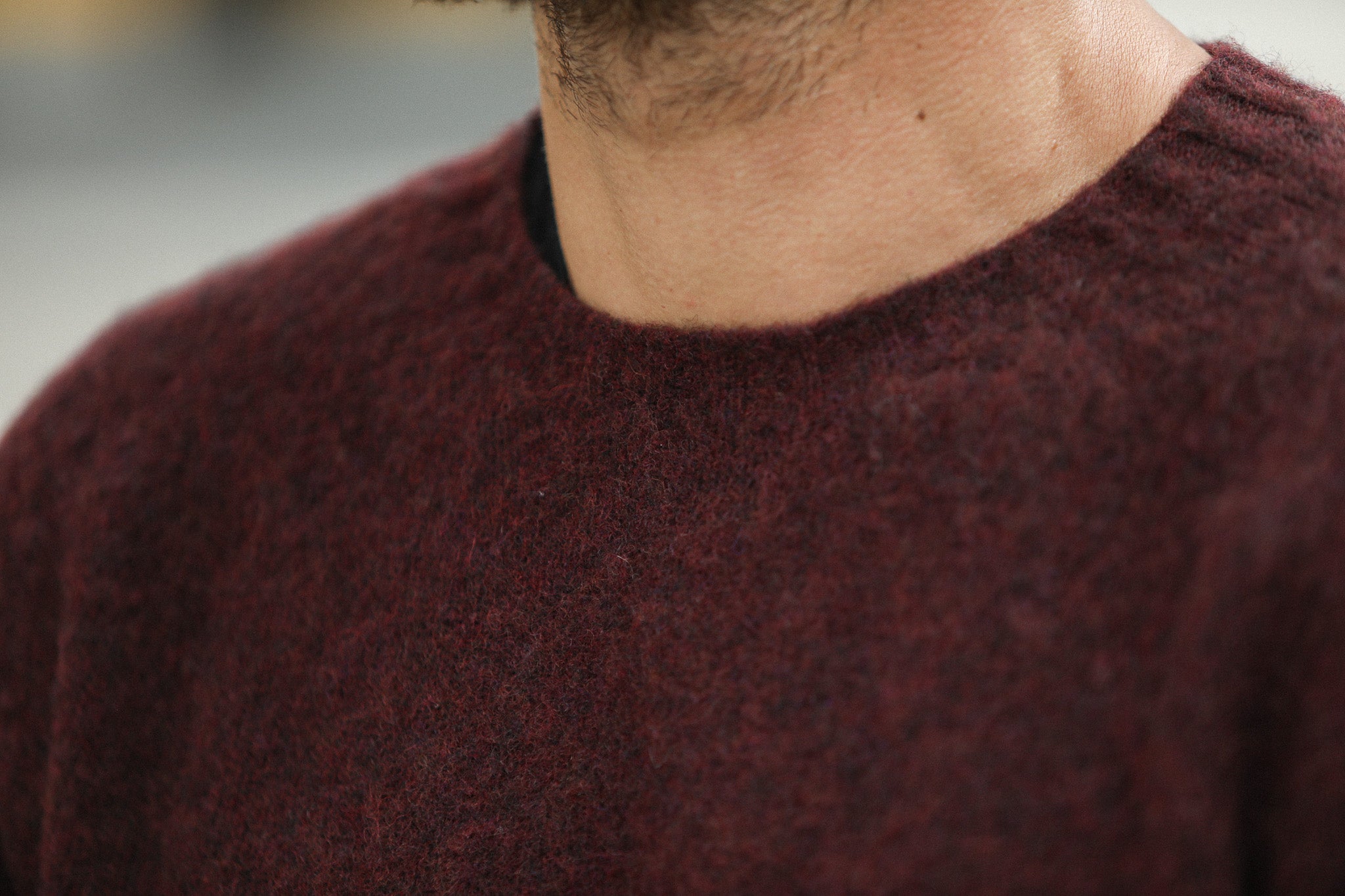 Pull Shetland "Shaggy" Purple