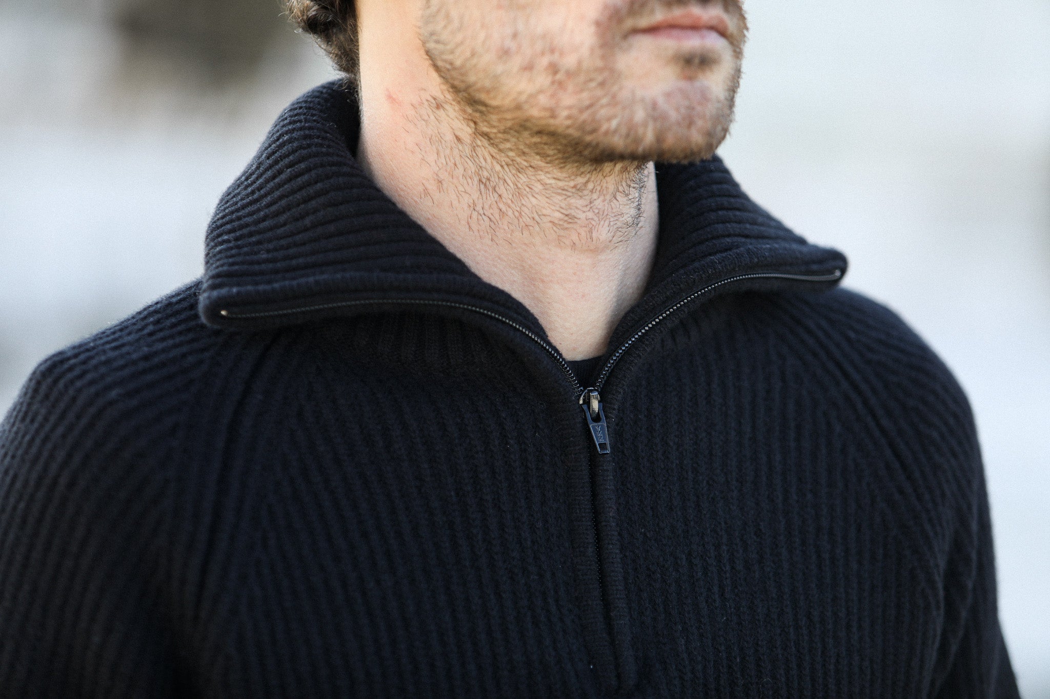 Pull Trucker Lambswool Noir