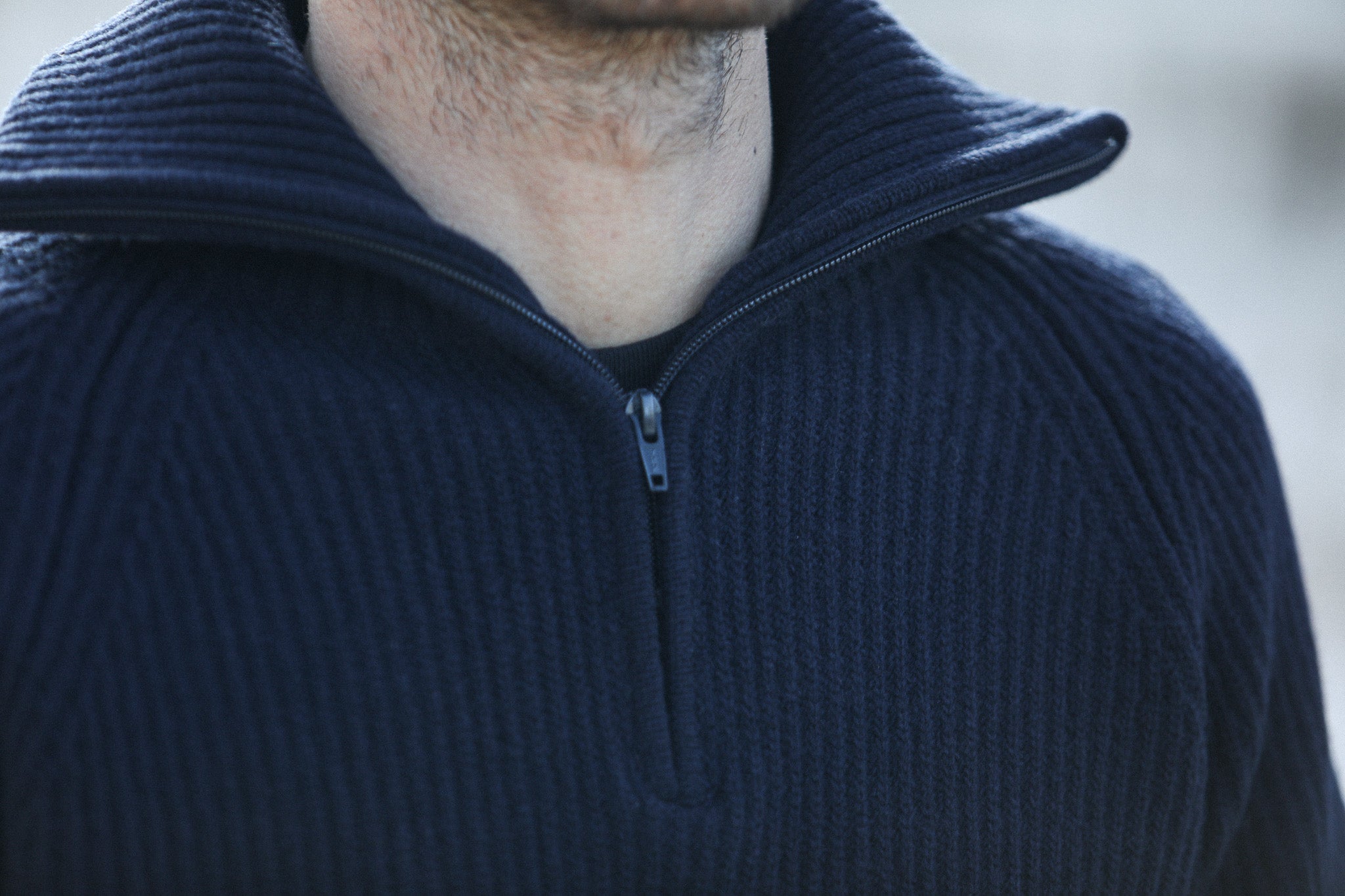 Pull Trucker lambswool Navy