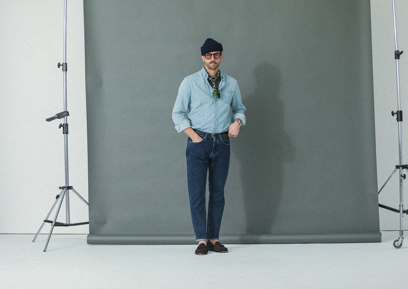 Jean Selvedge Blue Stonewash - Tapered Fit