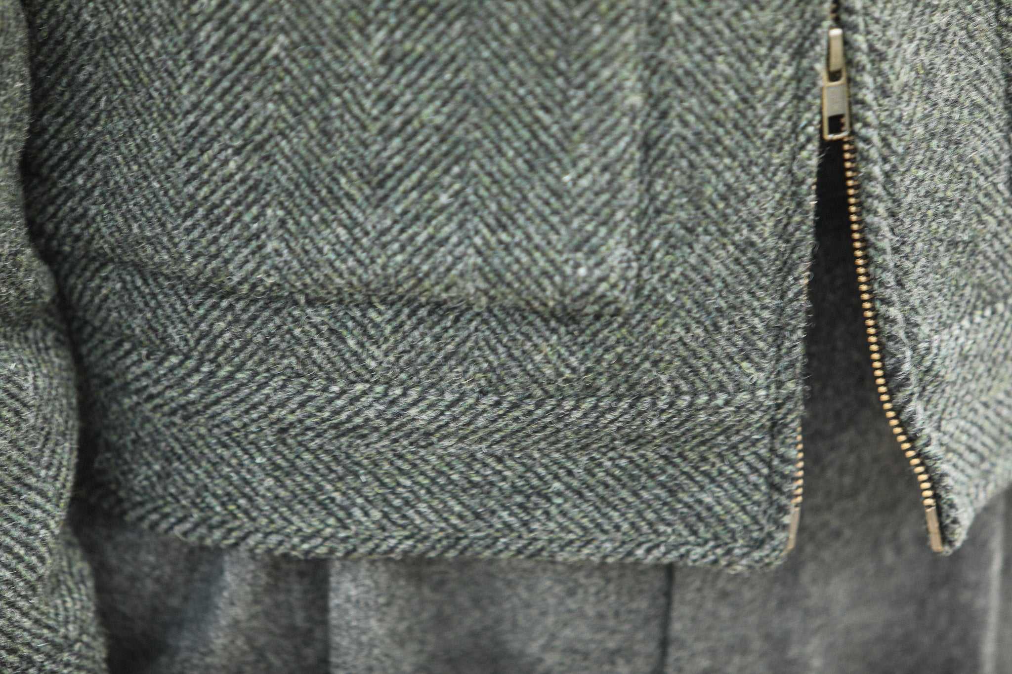 Veste Aviator Laine Chevrons - Khaki