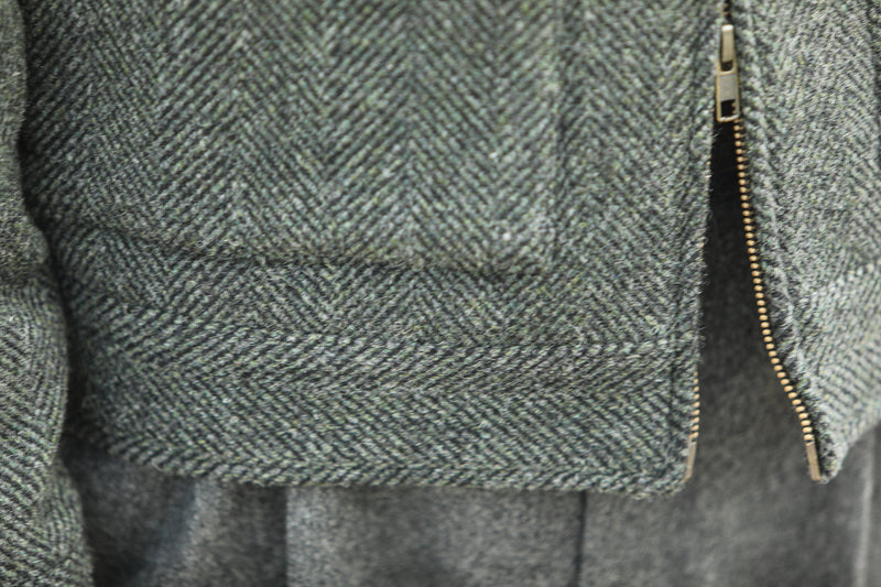 Veste Aviator Laine Chevrons - Khaki