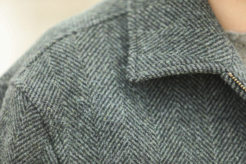 Veste Aviator Laine Chevrons - Khaki