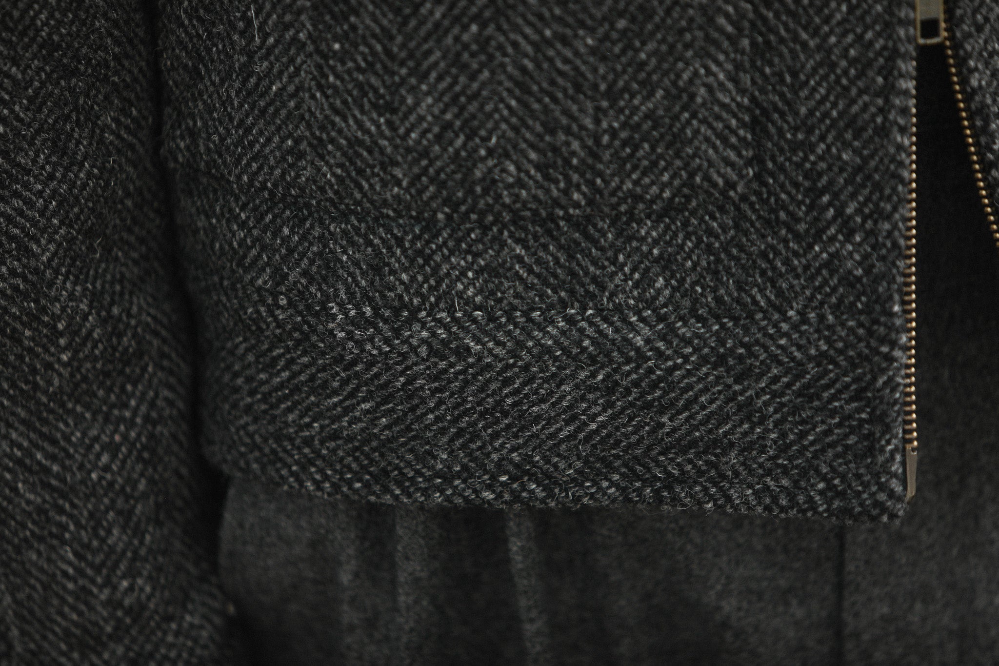 Veste Aviator Laine Chevrons - Grey