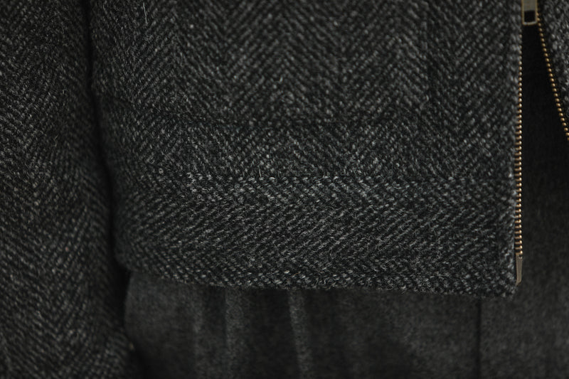 Veste Aviator Laine Chevrons - Grey