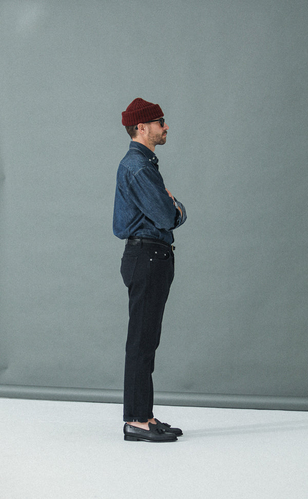 Jean Selvedge Noir - Tapered Fit