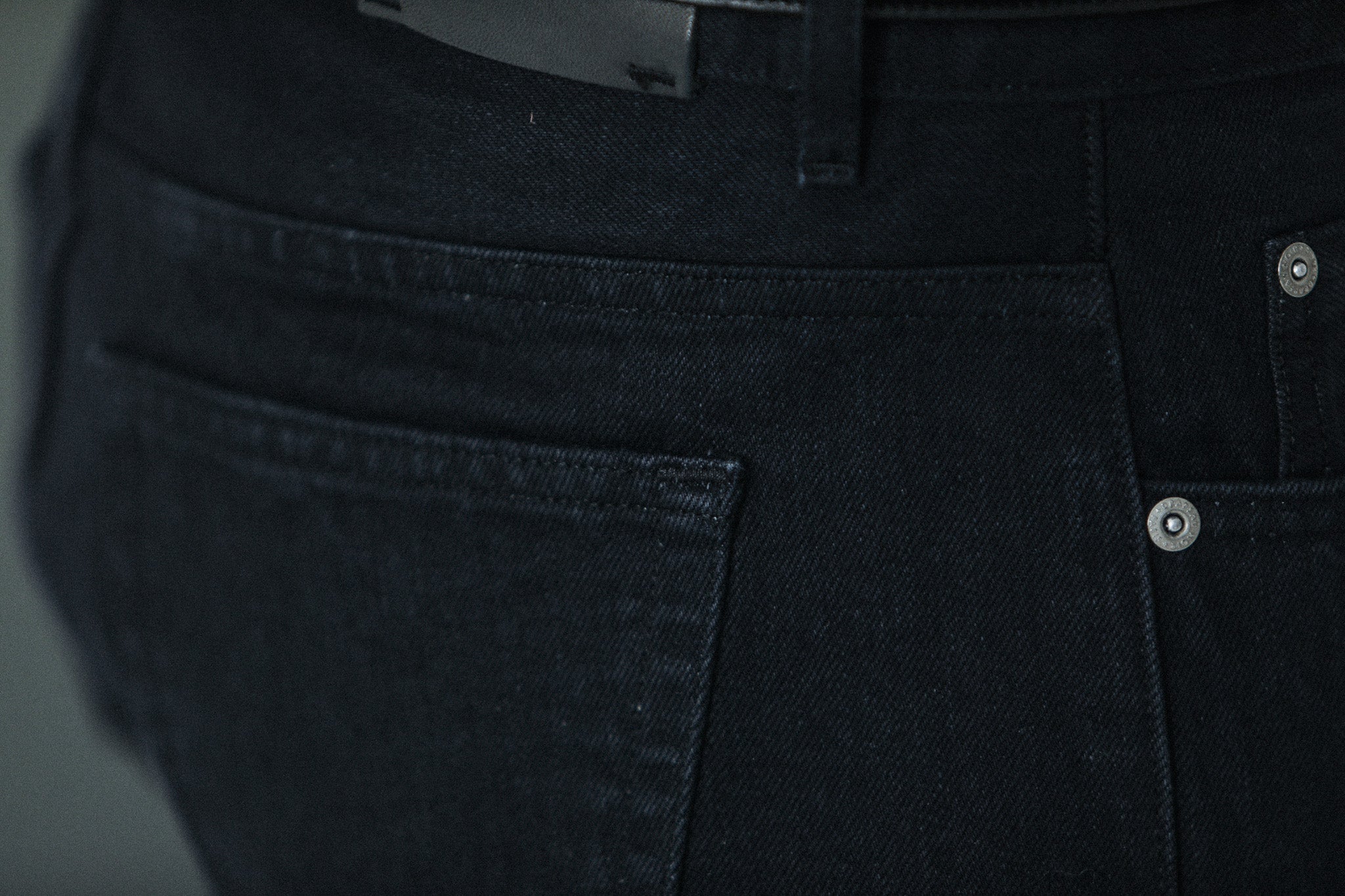 Jean Selvedge Noir - Athletic Fit