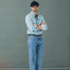 Jean Selvedge Blue Bleach - Athletic Fit