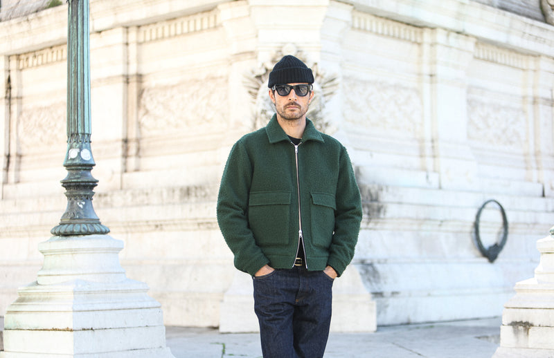 Veste Aviator Laine Casentino Green