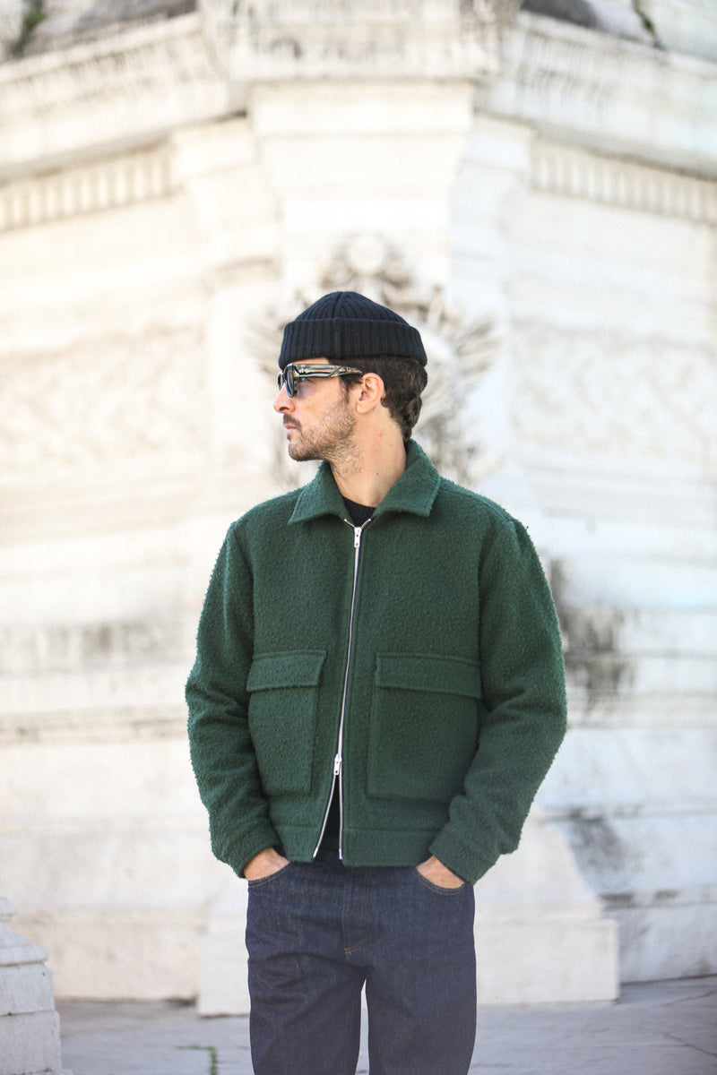 Veste Aviator Laine Casentino Green