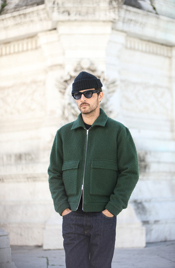Veste Aviator Laine Casentino Green