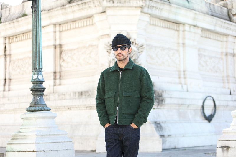 Veste Aviator Laine Casentino Green
