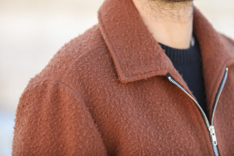 Veste Aviator Laine Casentino Rouille