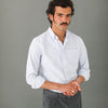 Chemise Oxford Rayée Bleue - Fit Classic