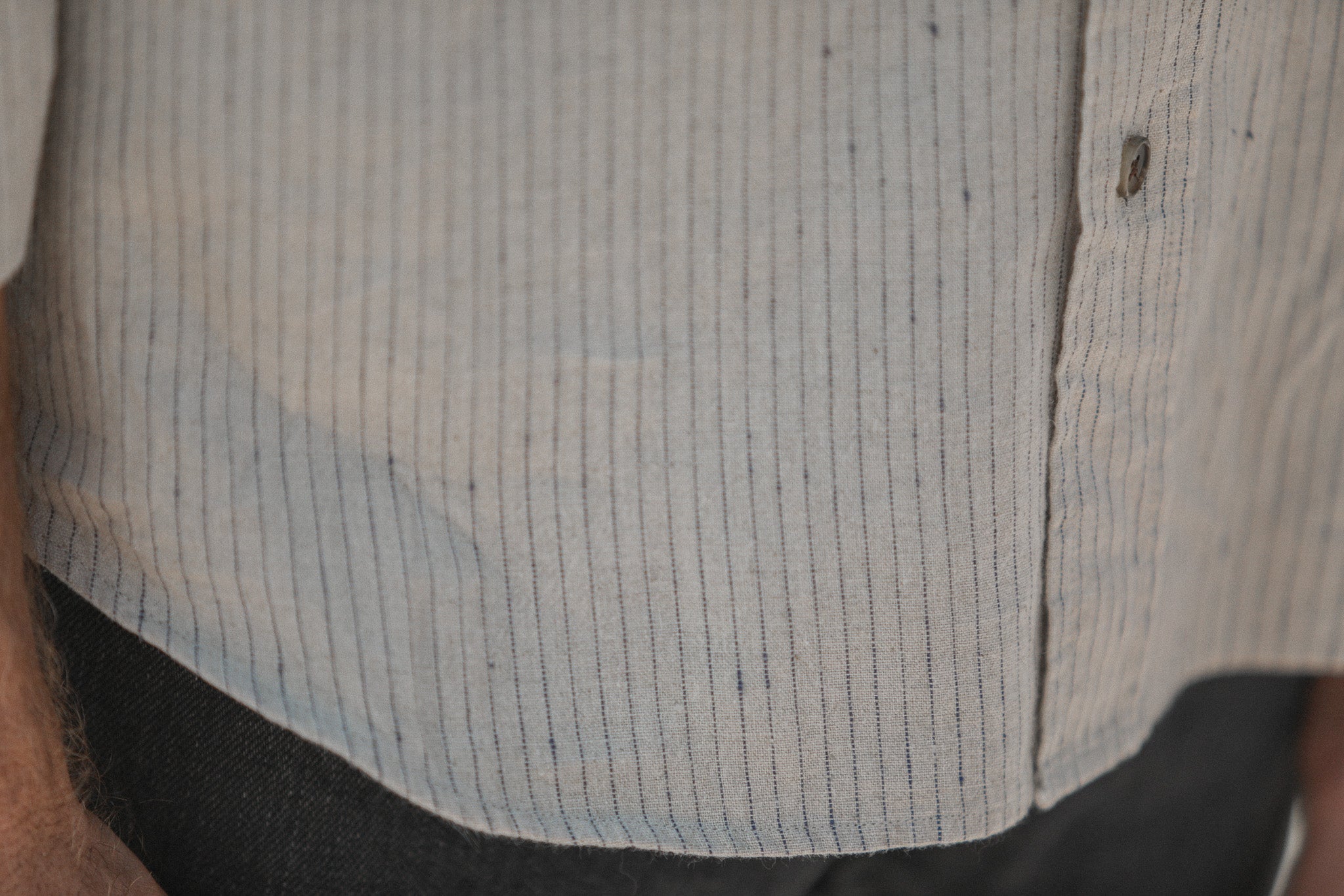 Chemise Japan Stripes Beige - Retro Fit