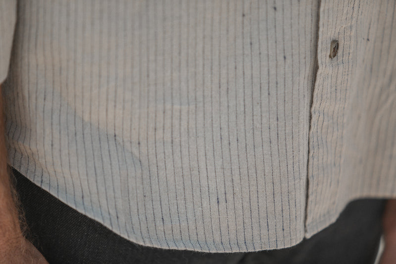 Chemise Japan Stripes Beige - Retro Fit