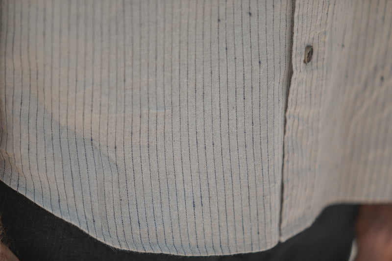 Chemise Japan Stripes Beige - Retro Fit