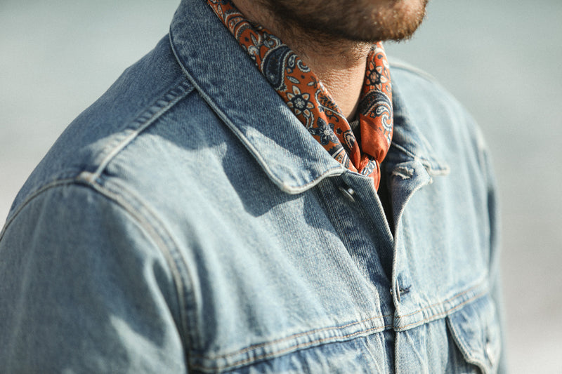 Trucker Jacket Denim Japonais Bleached