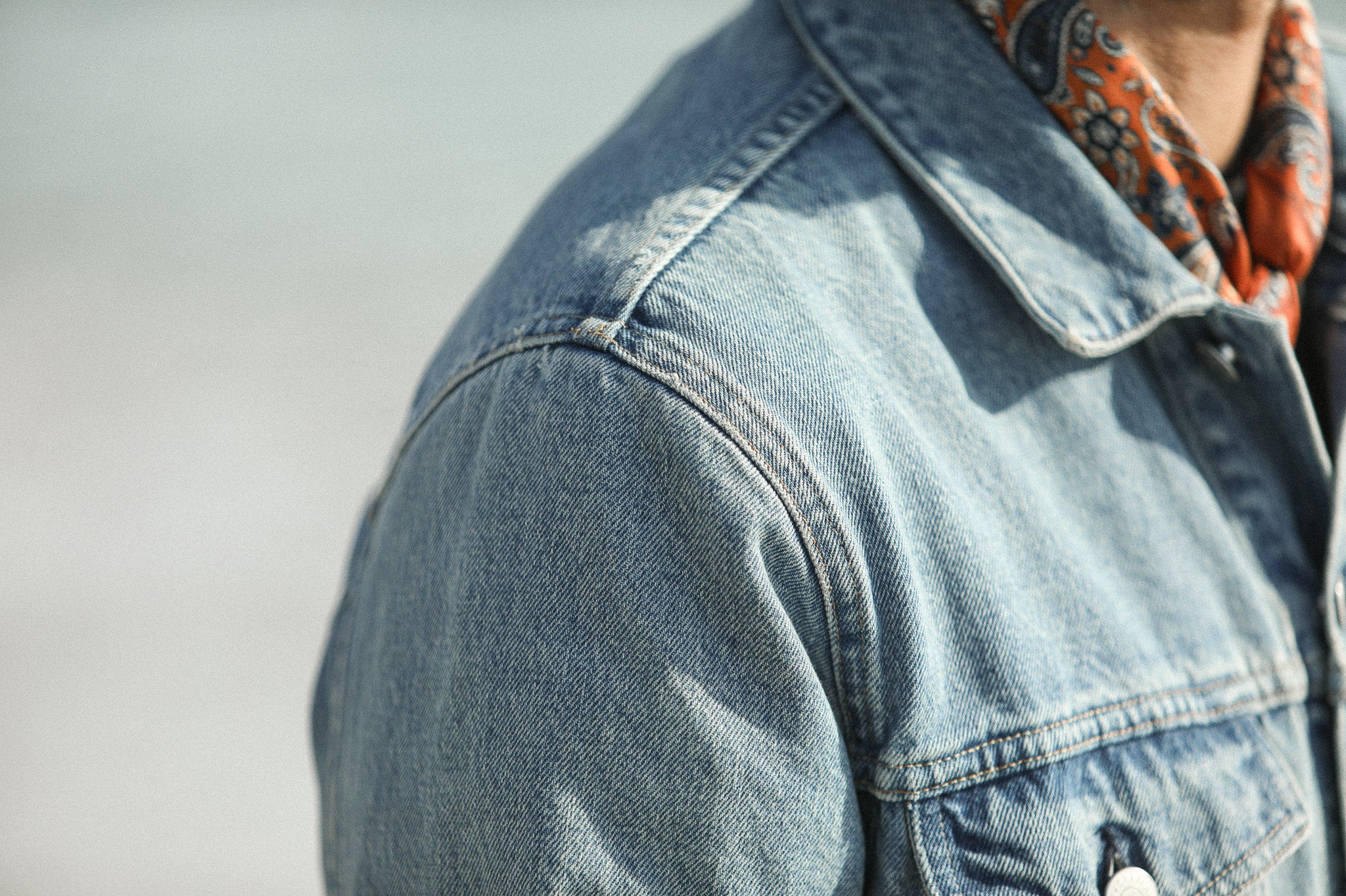 Trucker Jacket Denim Japonais Bleached