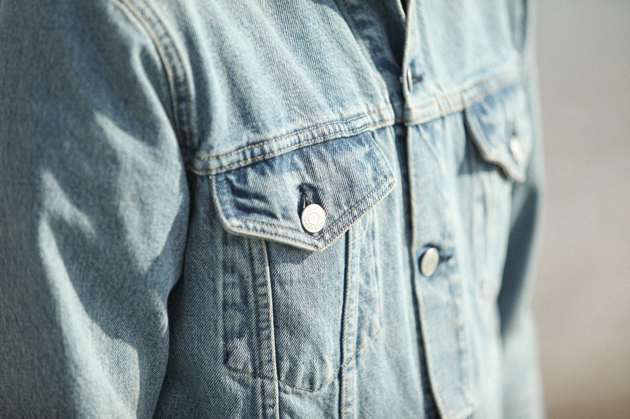 Trucker Jacket Denim Japonais Bleached
