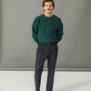 Pantalon Flanelle à double pinces - Marine
