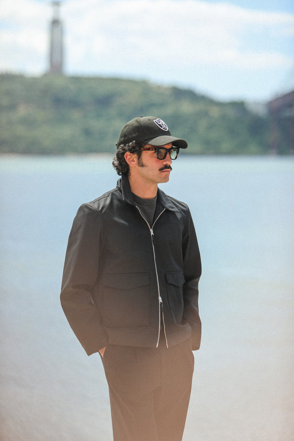 Blouson Technique Imperméable Aviator Noir