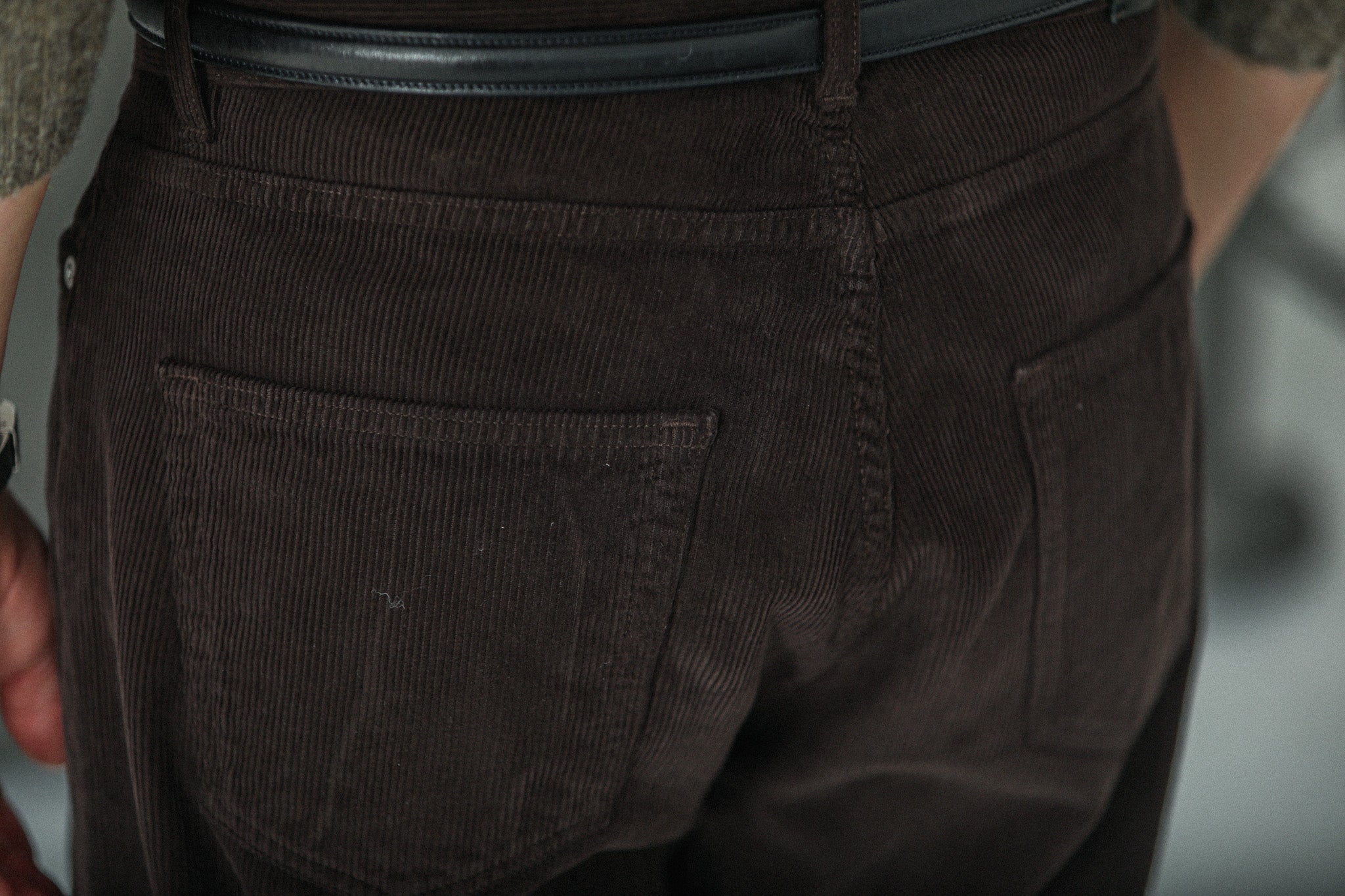 Jean Velours Olive-Brown -  Comfort Fit