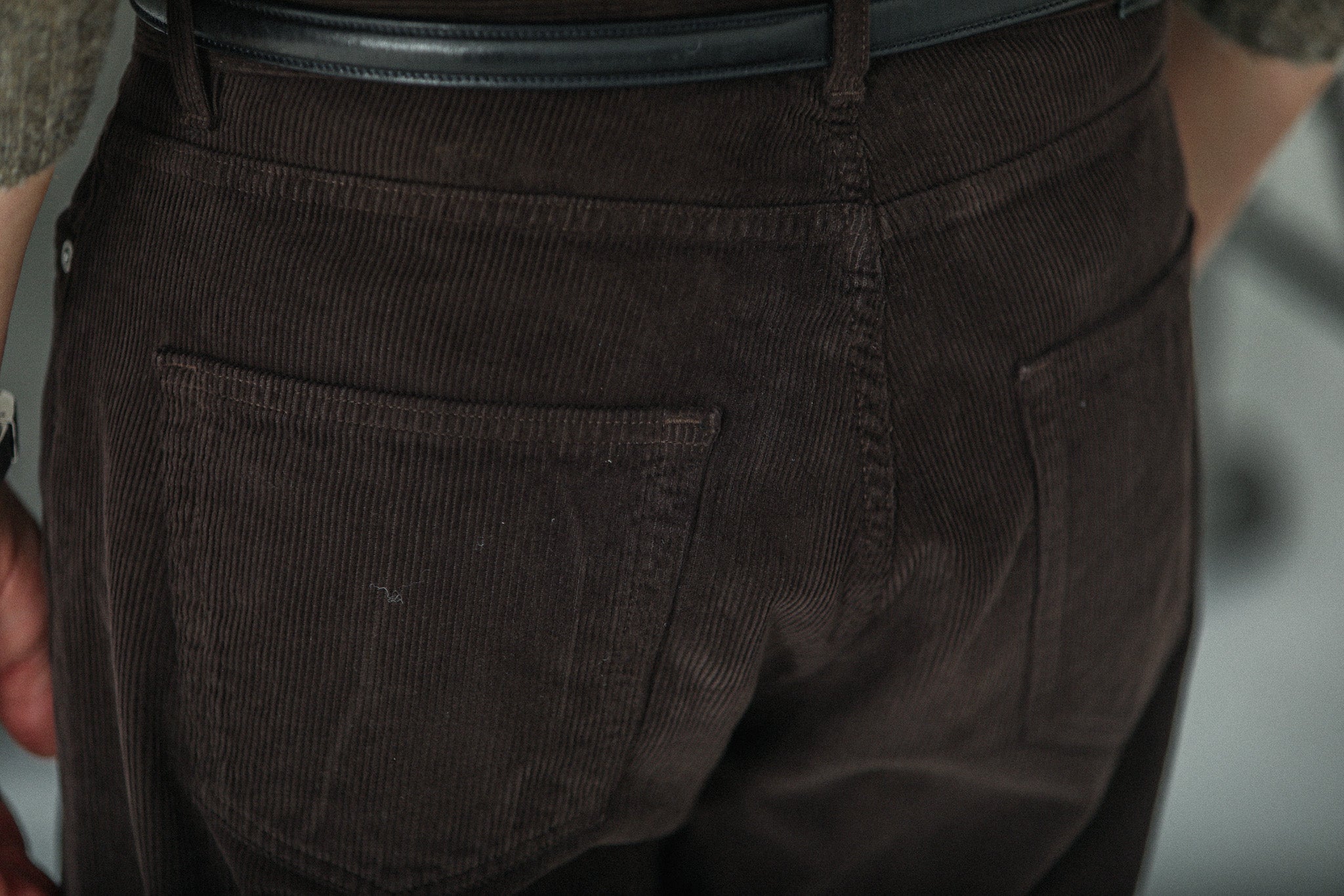 Jean Velours Olive-Brown -  Comfort Fit