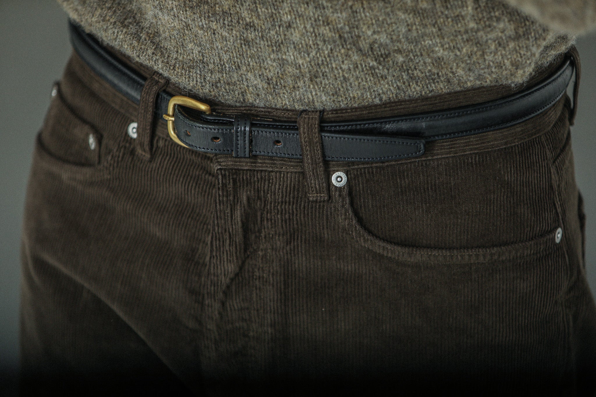 Jean Velours Khaki -  Comfort Fit