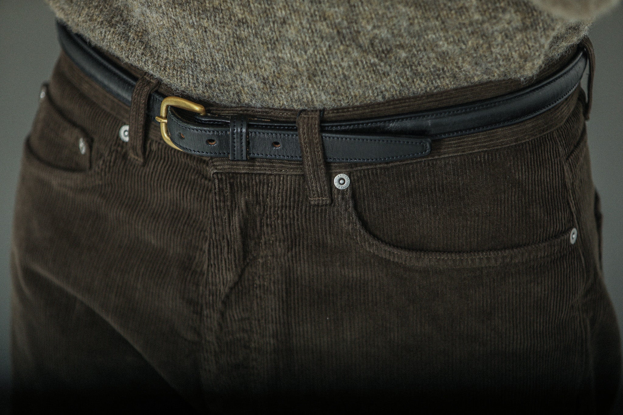 Jean Velours Khaki -  Comfort Fit