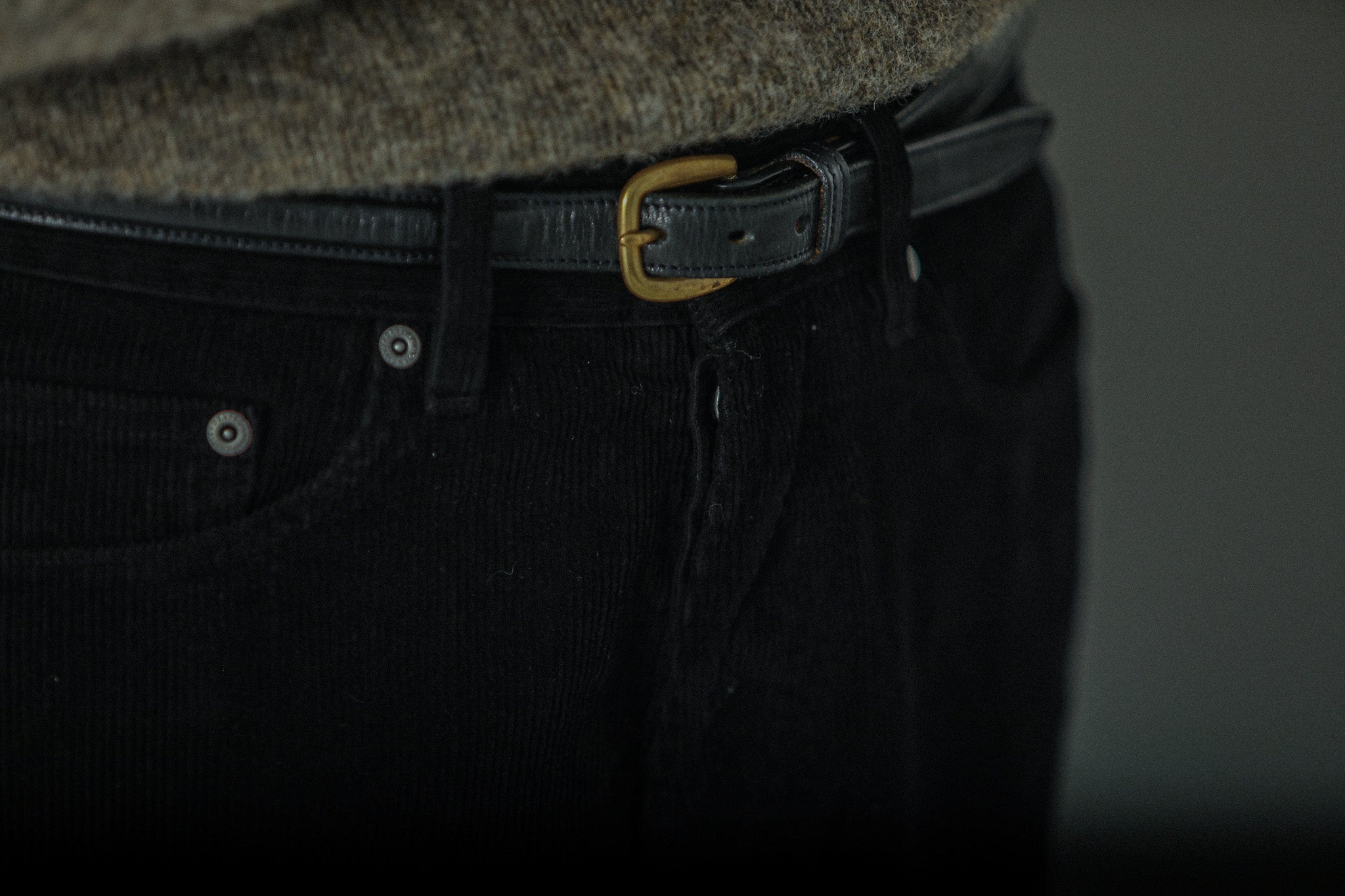 Jean Velours Noir -  Comfort Fit