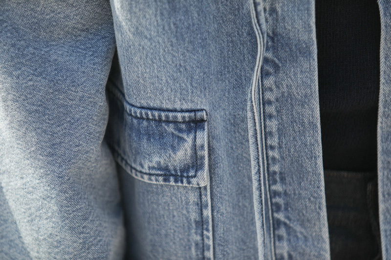 Veste Kimono Denim Japonais Bleached